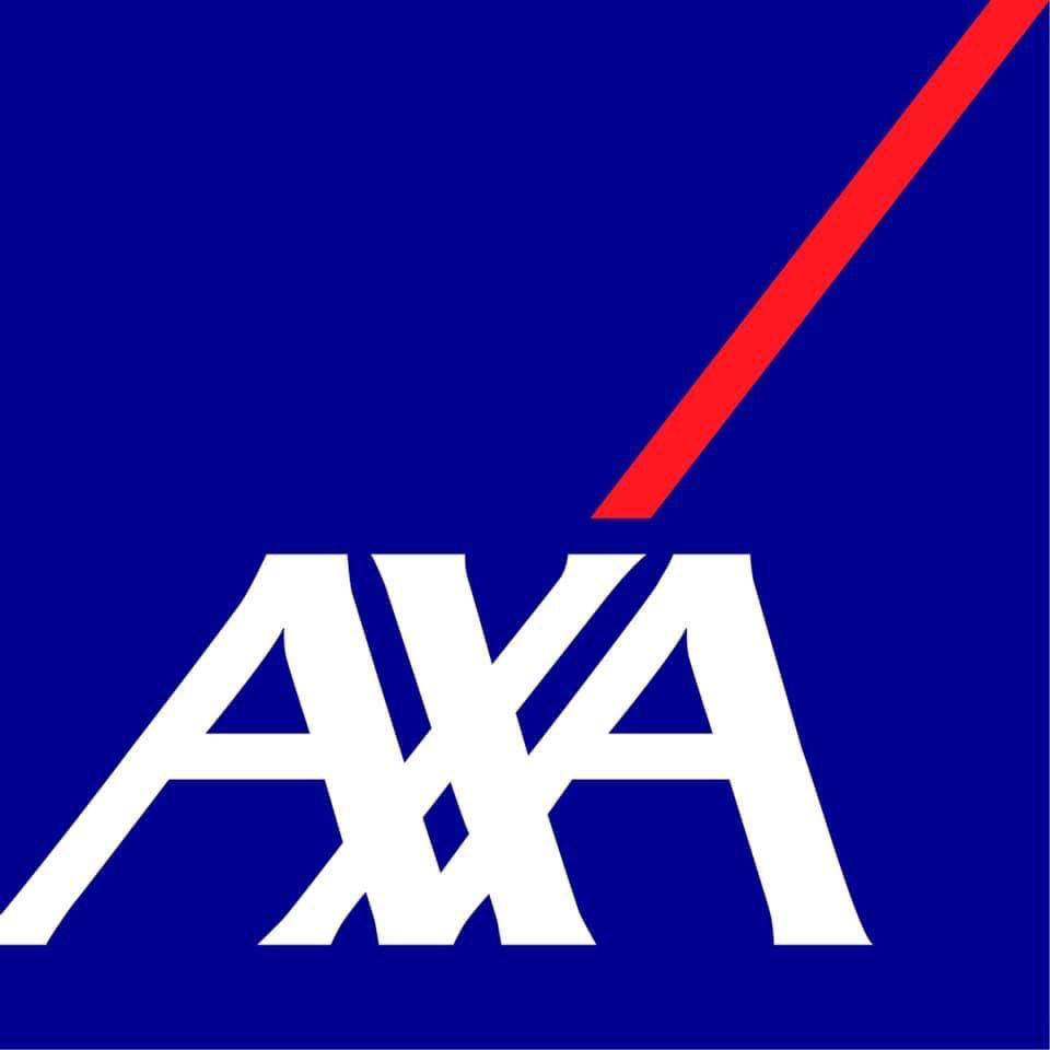 Logo d’AXA, partenaire de Taxi Télé pour des solutions de transport sécurisé et d’assurance voyage.